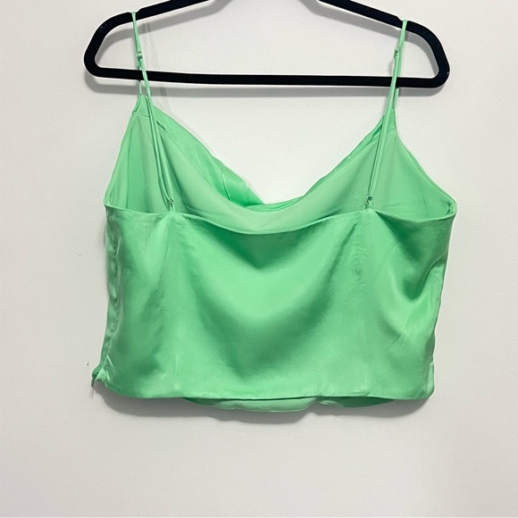 Zara Satin Silk Cowl Neck Corset Tank Camisole Crop Top. - Picture 3 of 7